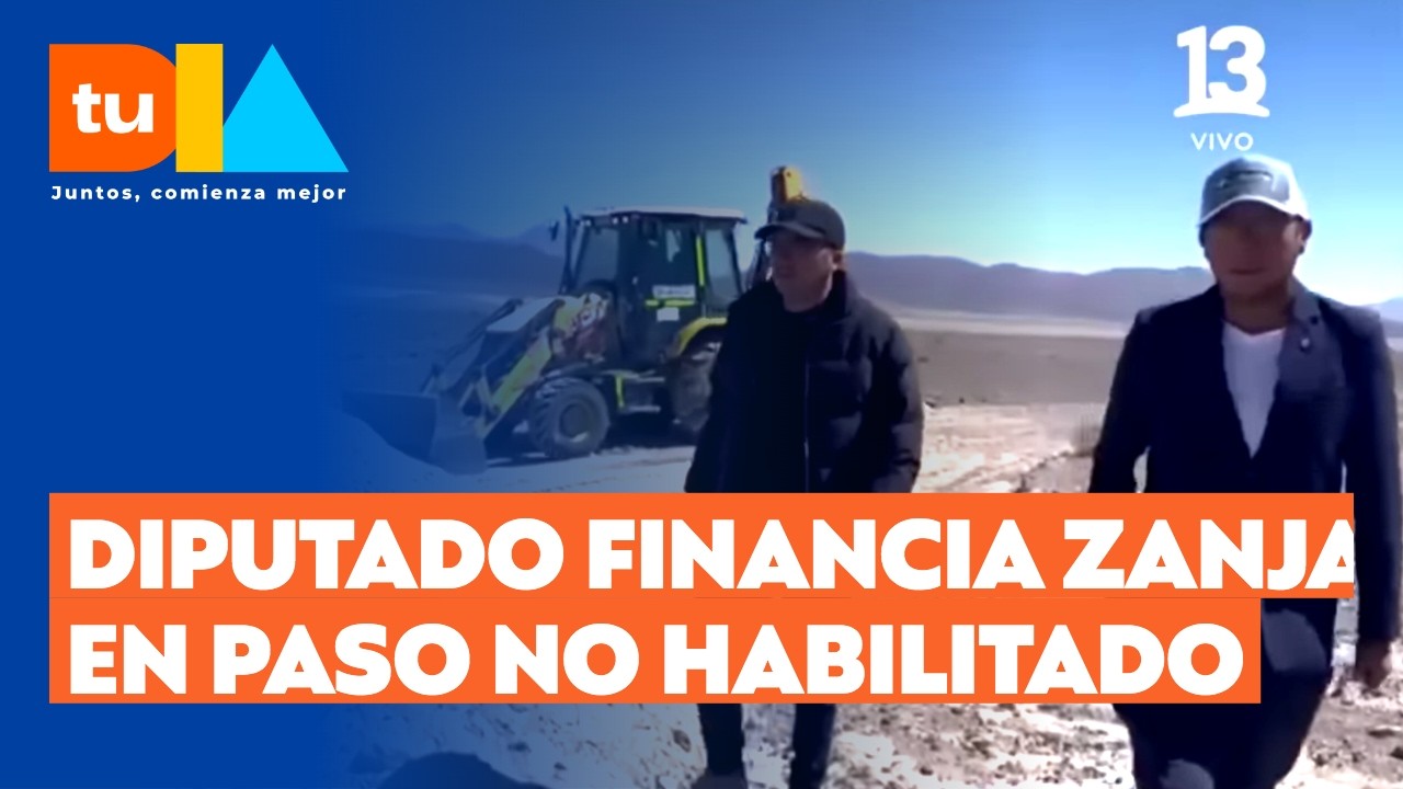 Diputado Videla financia con sus propios recursos la construcción de una zanja en la frontera norte