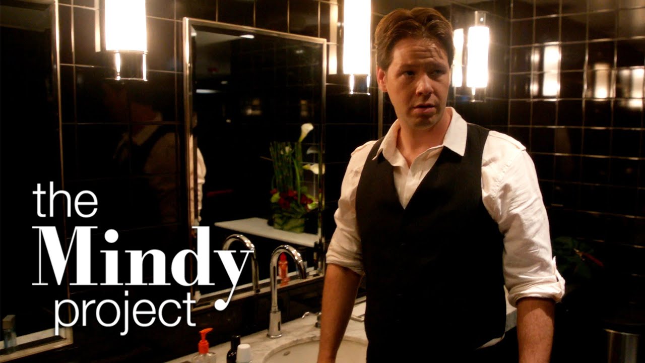 Morgan Moonlights as a Bathroom Attendant - The Mindy Project