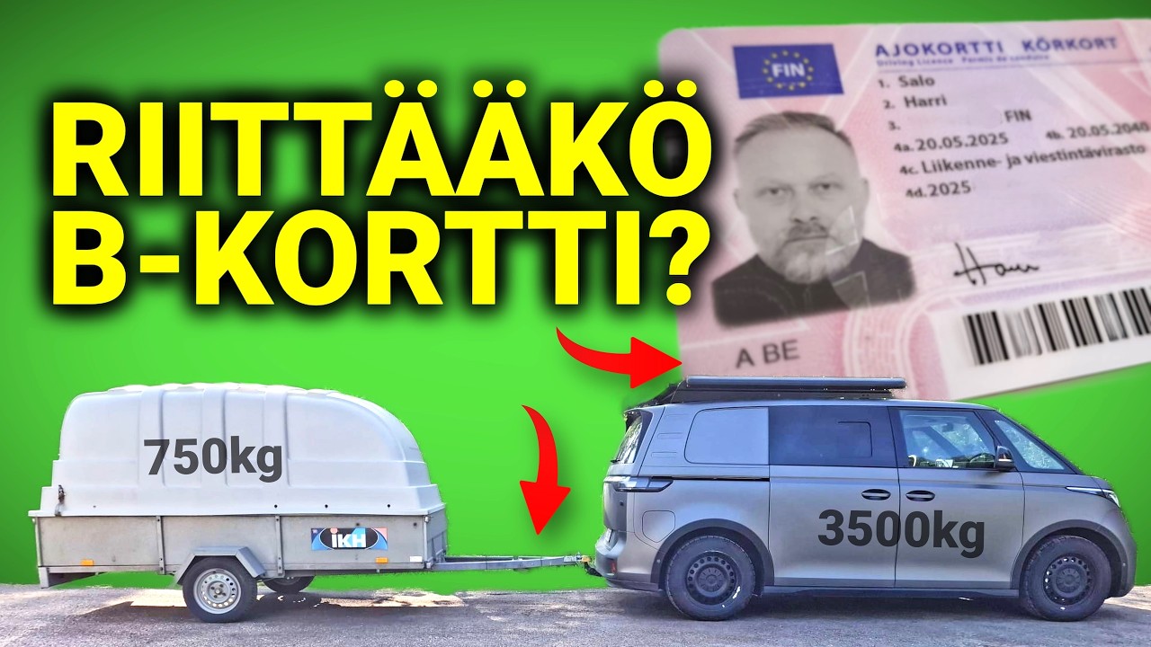 687. Vedätkö laittomasti peräkärryä? Näin hankit BE-ajokortin ja vältät ajokiellon!