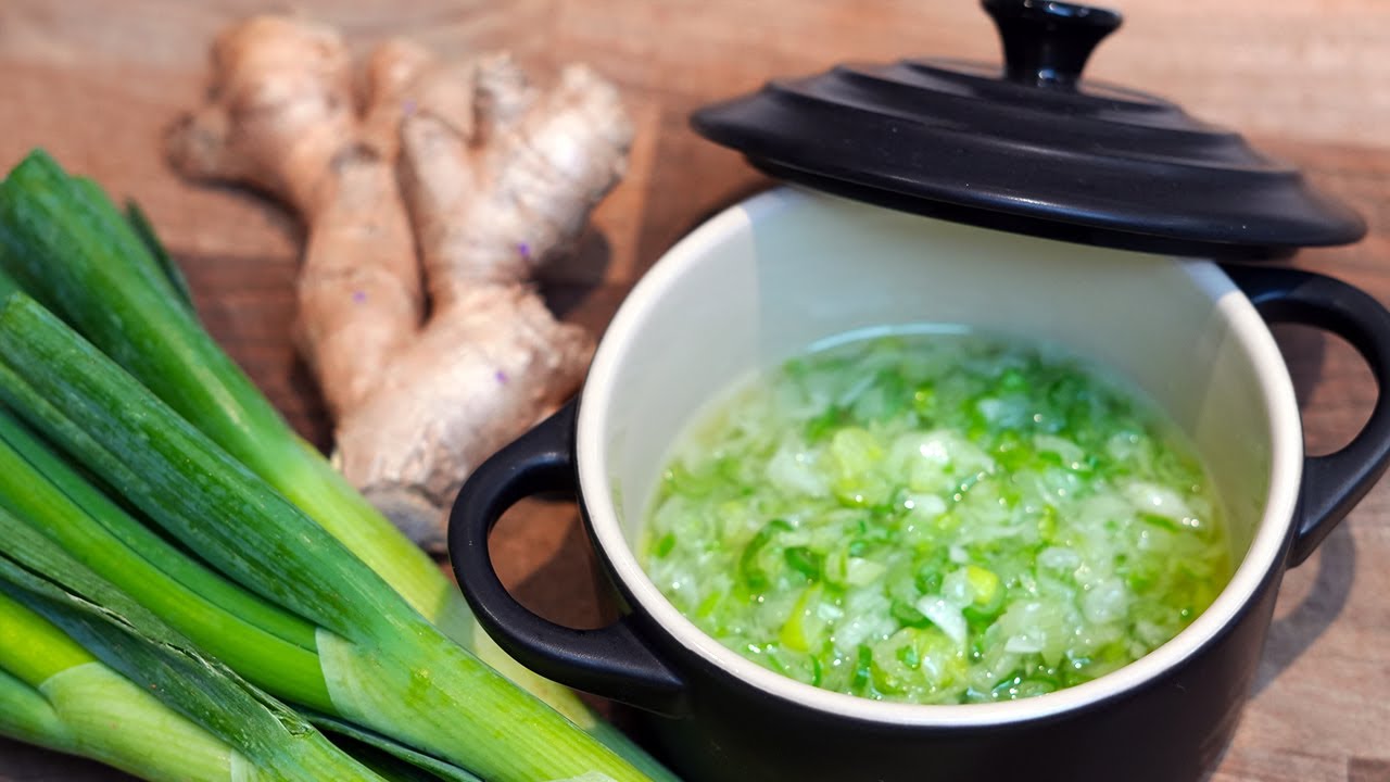 Ginger and Scallion Sauce &ndash; The Essential Chinese Green Sauce for Everything