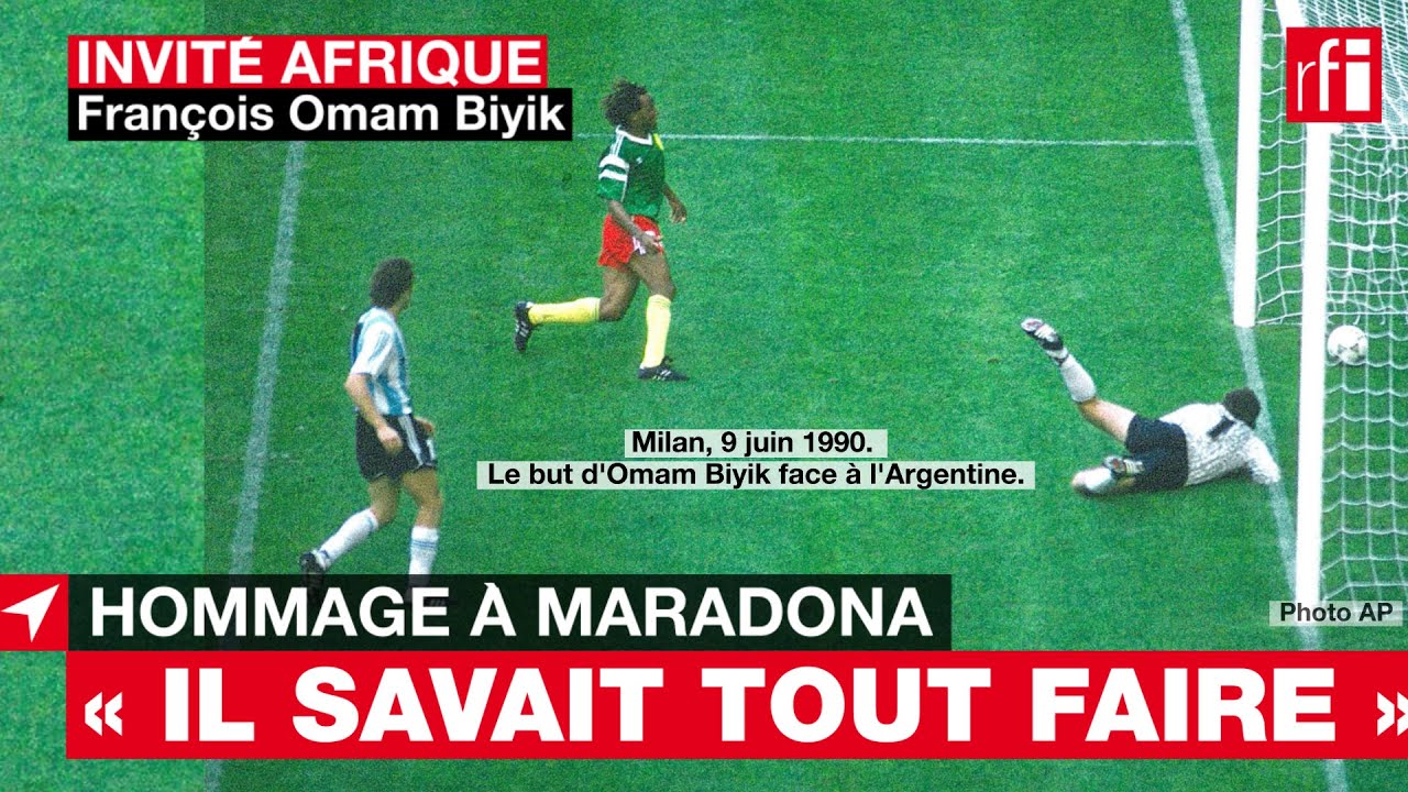 F. Omam Biyik : « #Maradona techniquement savait tout faire avec le ballon »