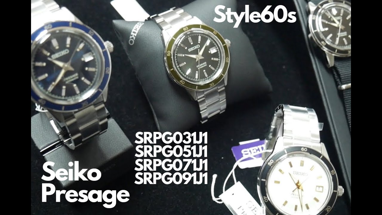 Seiko Presage - Style 60s Review - SRPG03J1, SRPG05J1, SRPG07J1, SRPG09J1 First Impressions