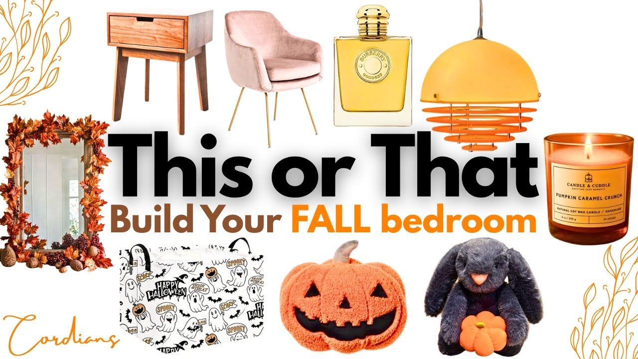 Build Your DREAM Fall Bedroom | THIS or THAT 🍁🎃🛏 #thisorthat