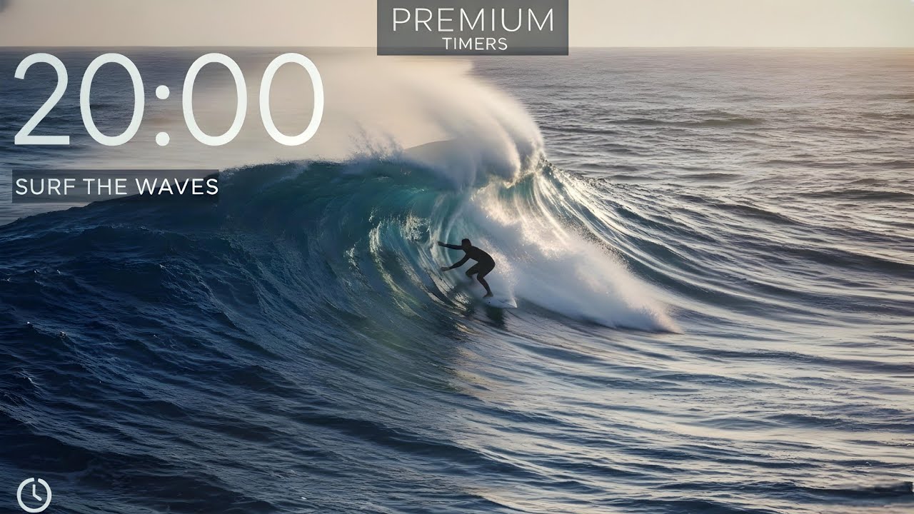 Surf the Waves | 20-Minute Premium Visual Timer