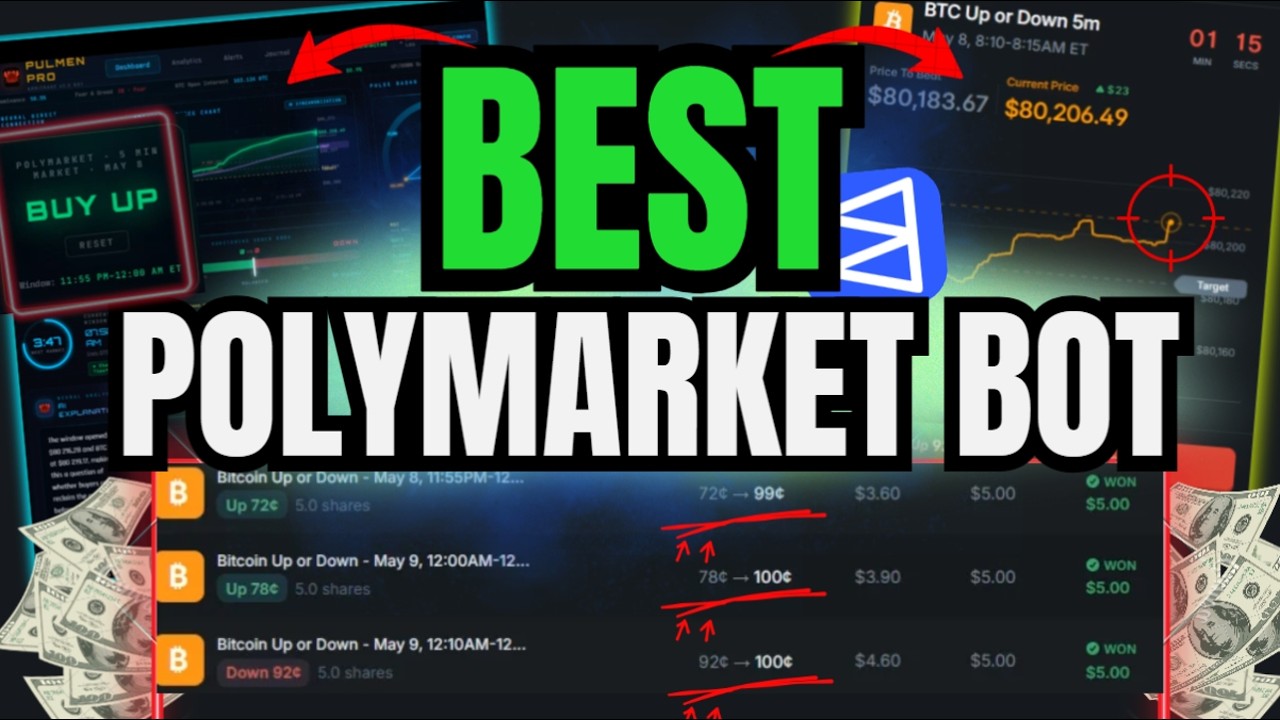 Бот Polymarket для торговли BTC на 5 минут | Автоматизированное прогнозирование рынка и арбитраж ...
