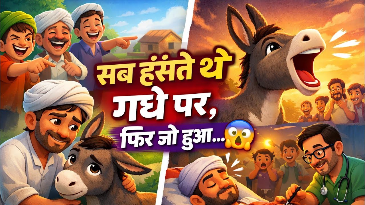 यह गधा इंसानों से ज़्यादा वफ़ादार निकला || Cartoon Video|| Moral Cartoon 