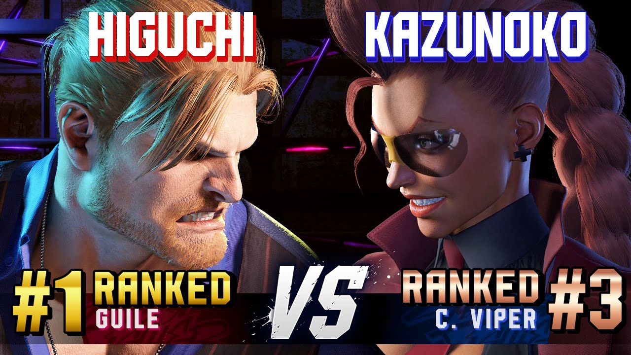 SF6 ▰ HIGUCHI (#1 Ranked Guile) vs KAZUNOKO (#3 Ranked C.Viper) ▰ High Level Gameplay
