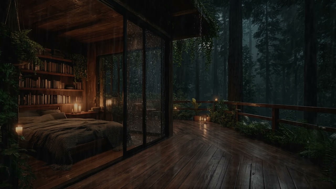 Peaceful Forest Rain for Sleep | Deep Rest, Calm Mind & Relaxing Nature Sounds at Night