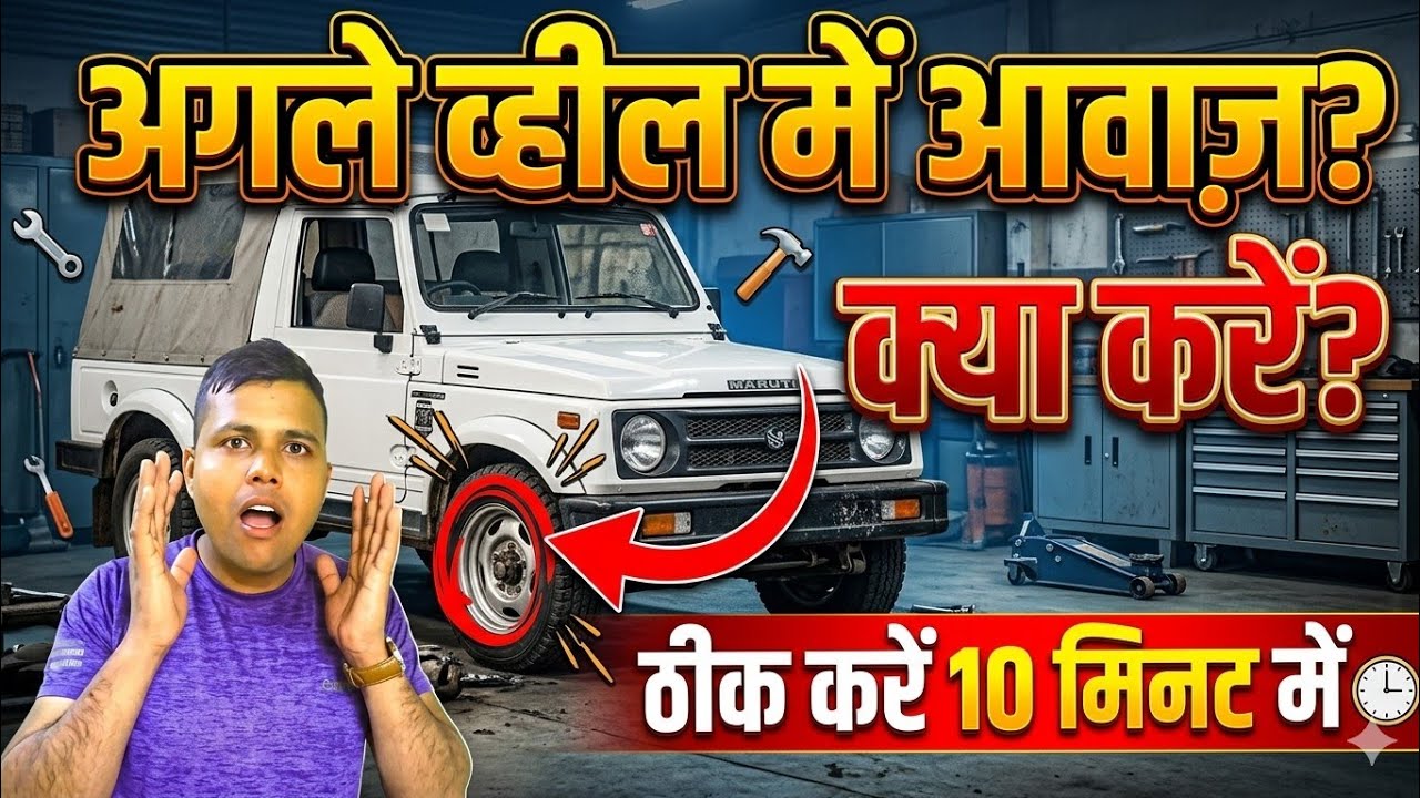 How to rectified sound of Gypsy from front wheel | आगे  वाला व्हील से आवाज आरहा है #wheel noisy #car