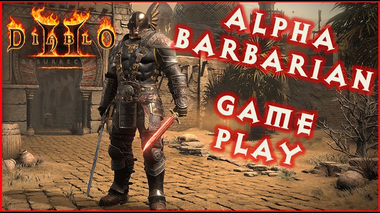 Diablo 2 Resurrected Alpha Barbarian Gameplay #BlizzEarlyAccess