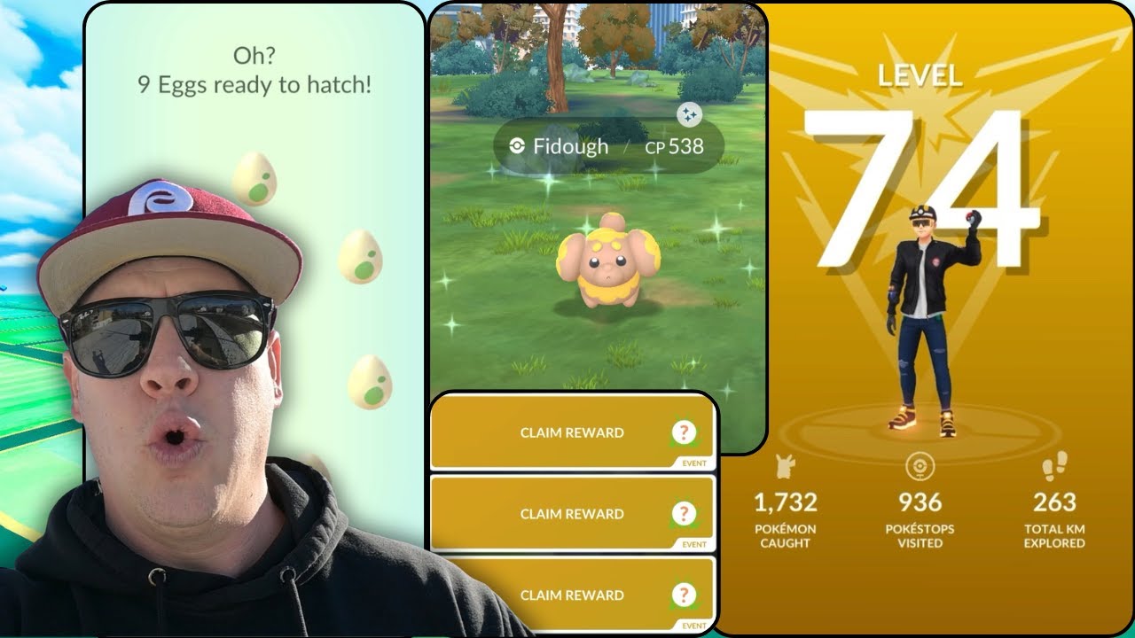 ✨Shiny Fidough Chase! 45 Tasks to Level 74 | Pokémon GO✨