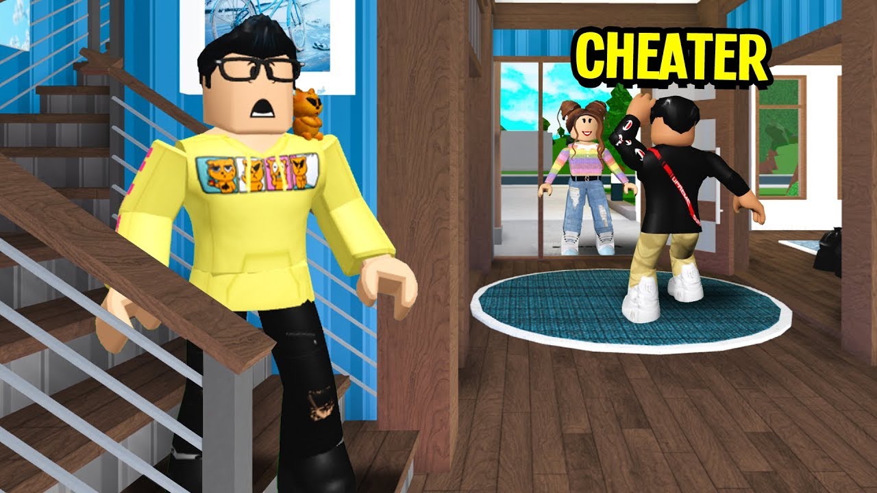 My Sister's Boyfriend Moved In With Me.. I Caught Him CHEATING! (Roblox Bloxburg)