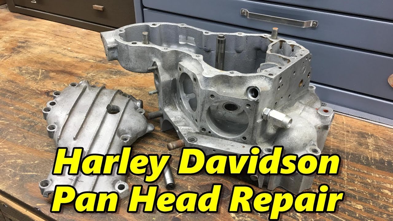 Harley Davidson Pan Head Engine Case Repair Part 1