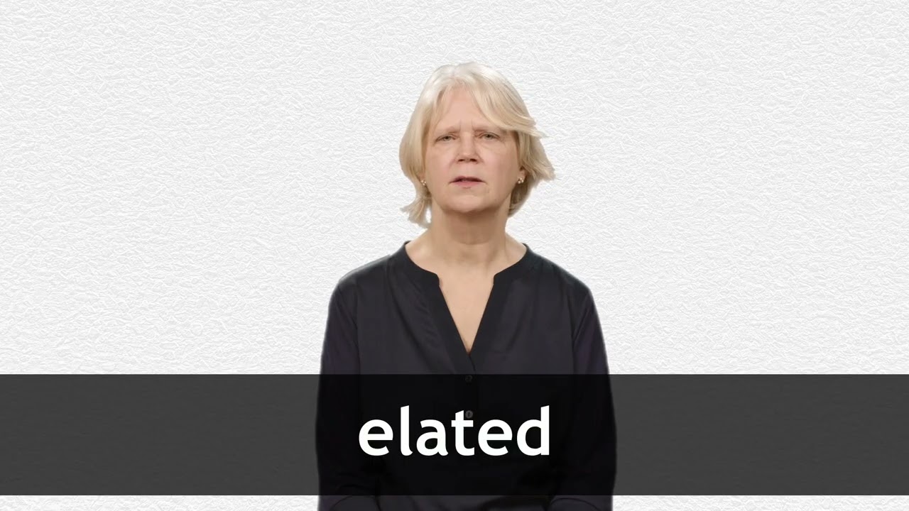 How to pronounce ELATED in American English