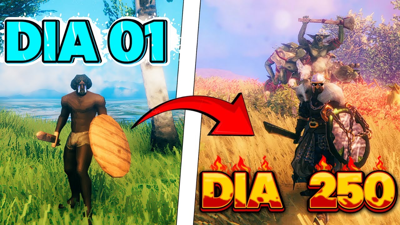 Eu Tentei Passar 100 Dias no Valheim Mas deu TUDO ERRADO!! (Fiquei louco)