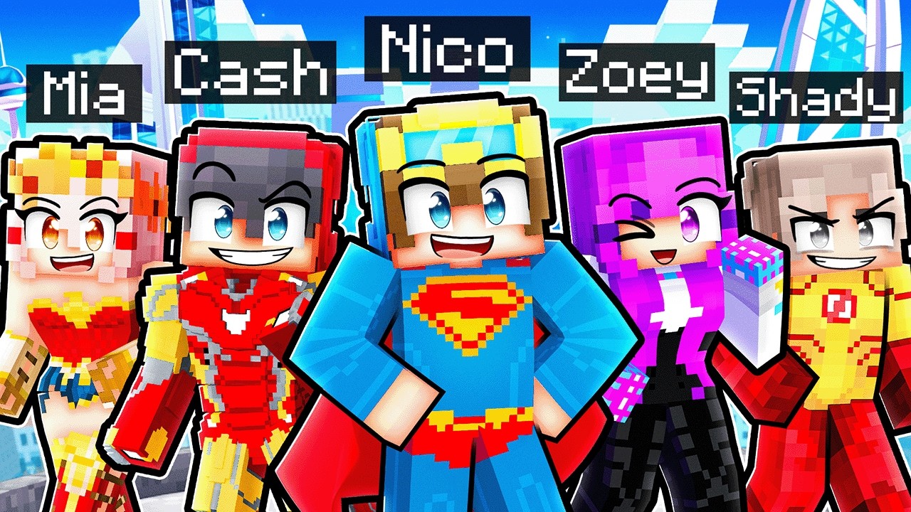 My Friends Are SUPERHEROES In Minecraft!