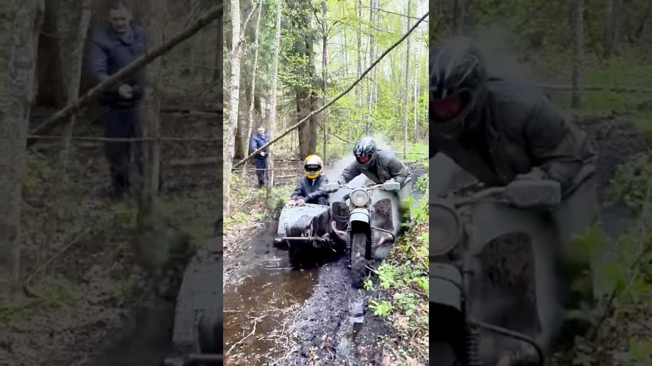 MUD SLINGER! MZ Ural Sidecar