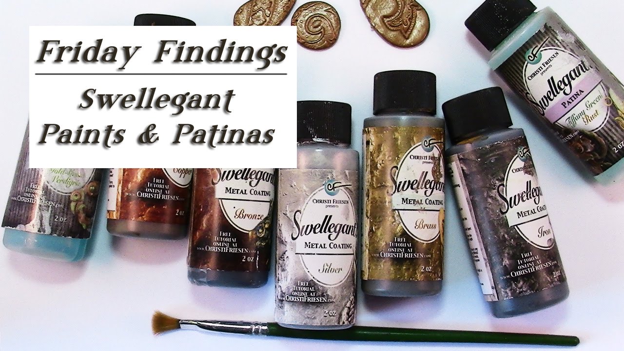 How To Use Swellegant Paints & Patinas To Color Clay, Metal  & More-Friday Findings