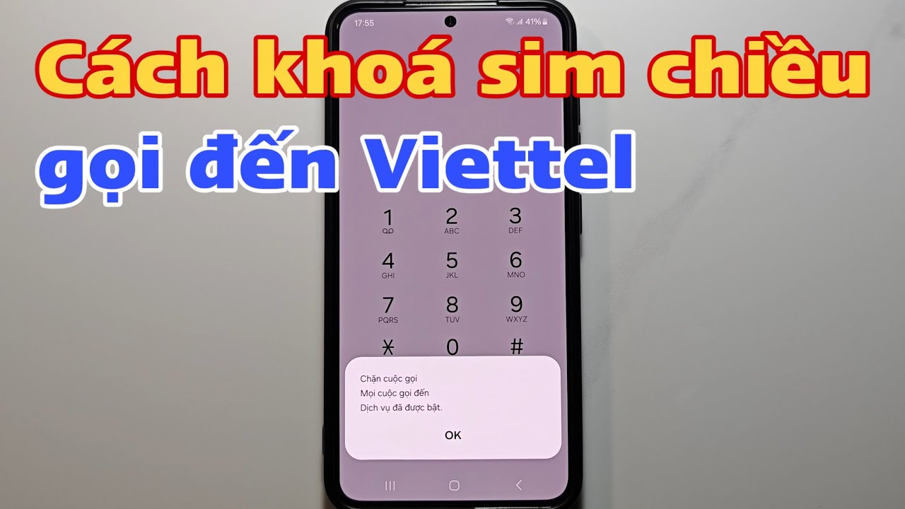 C&aacute;ch kho&aacute; sim chiều gọi đến Viettel