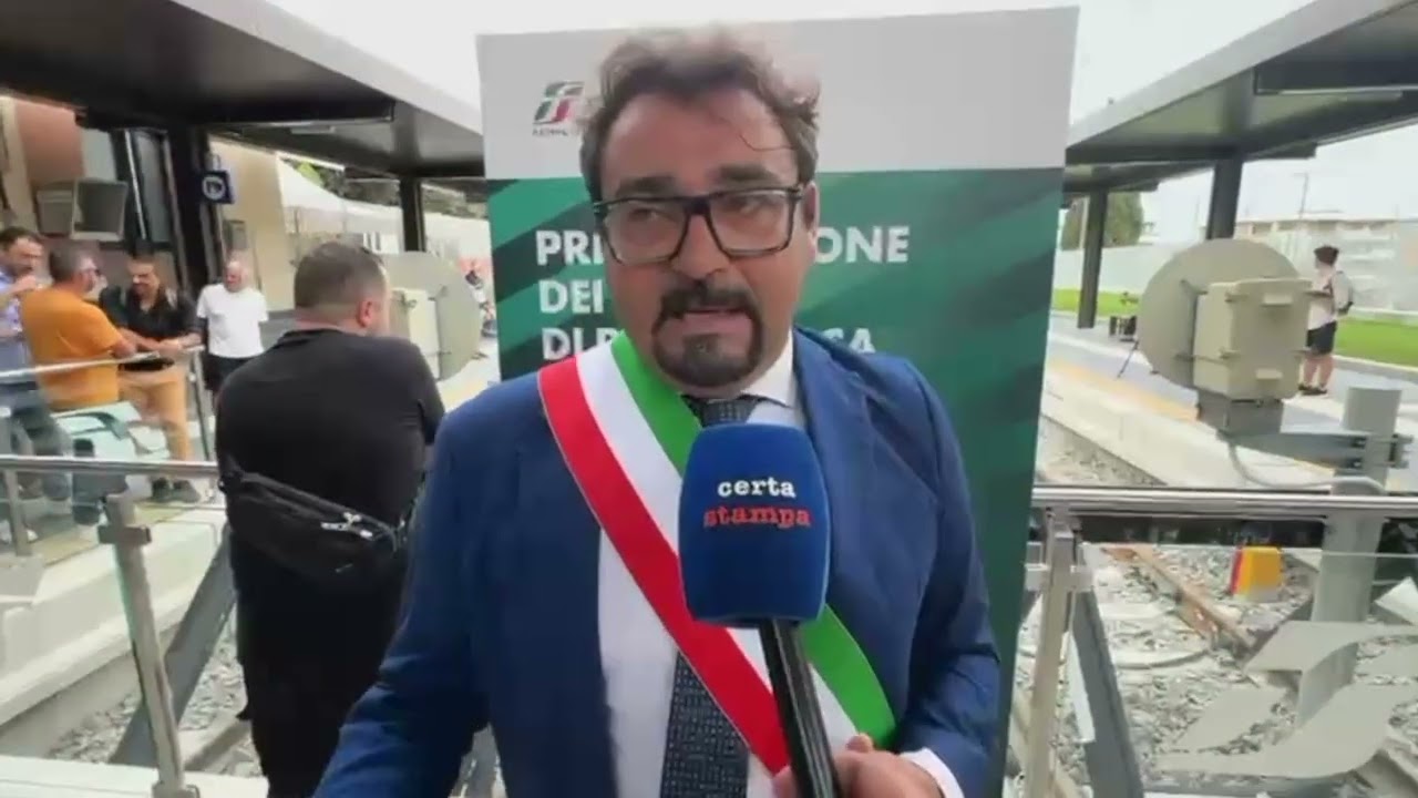 TAGLIO DEL NASTRO PER LA NUOVA STAZIONE FERROVIARIA DI TERAMO