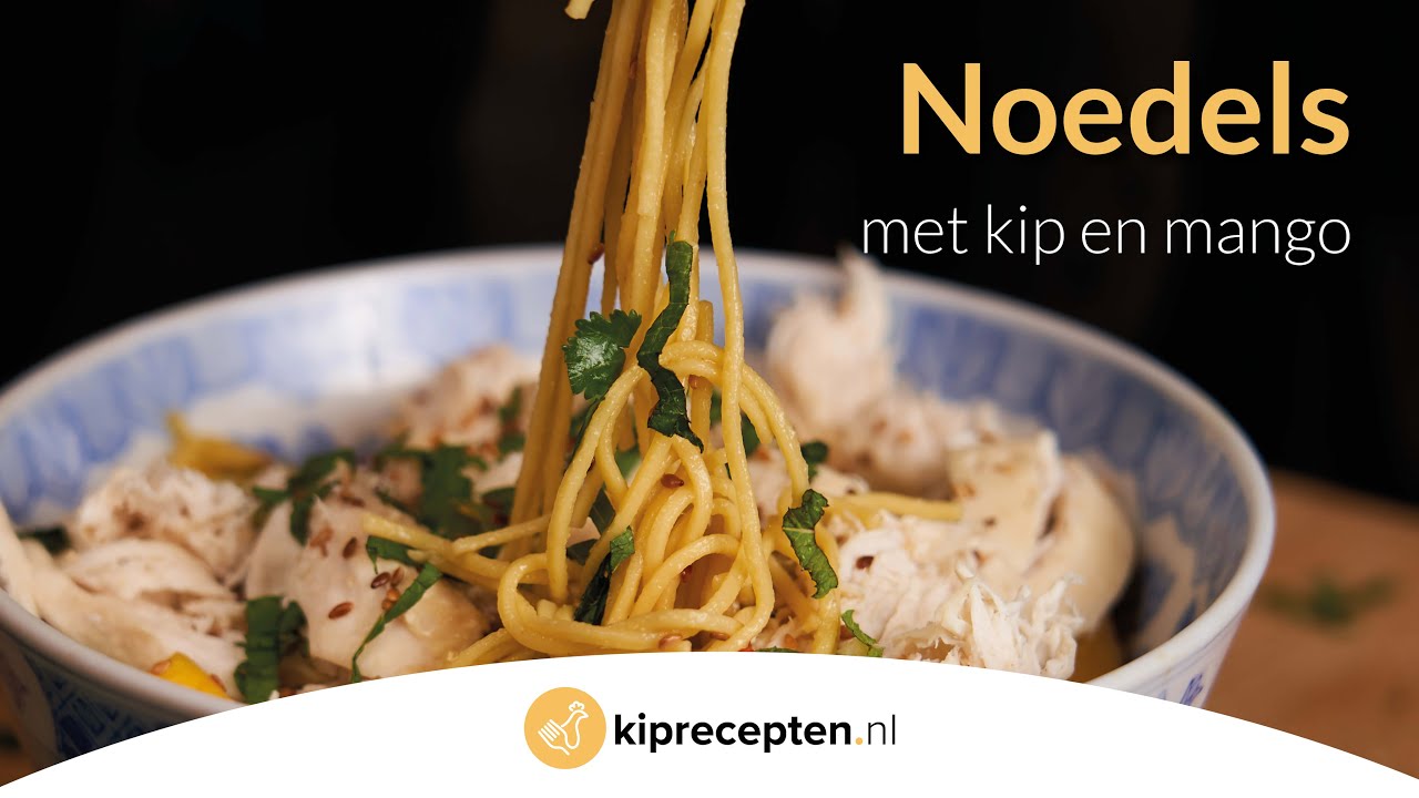 Noedels met kip en mango - Kiprecepten.nl (Uit de Oosterse keuken!)