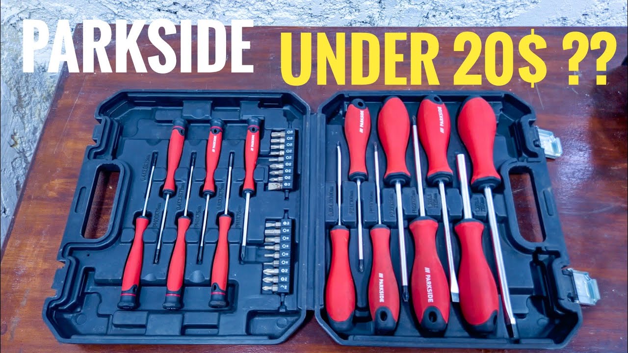 Unboxing Parkside 32pcs screwdriver set