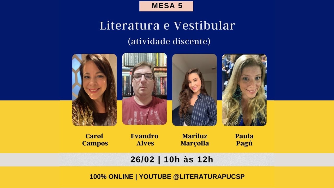 Mesa 5- Literatura e Vestibular