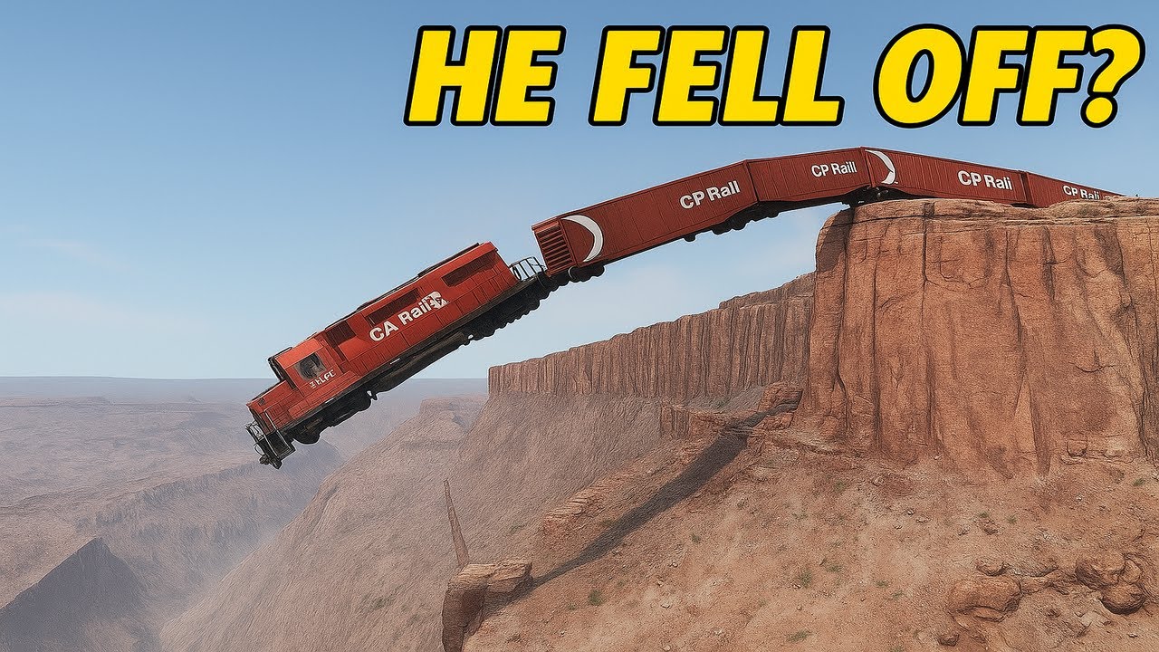 Train vs Cliff – The Most Realistic Crash Ever in BeamNG.drive! 🚂💥