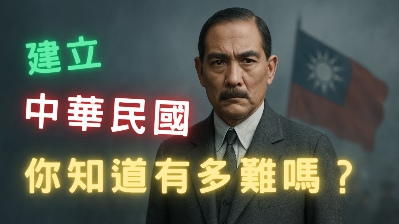 中華民國是怎麼建立的？| 國父孫中山不是開會建國，也不是投票選舉，而是流血革命！