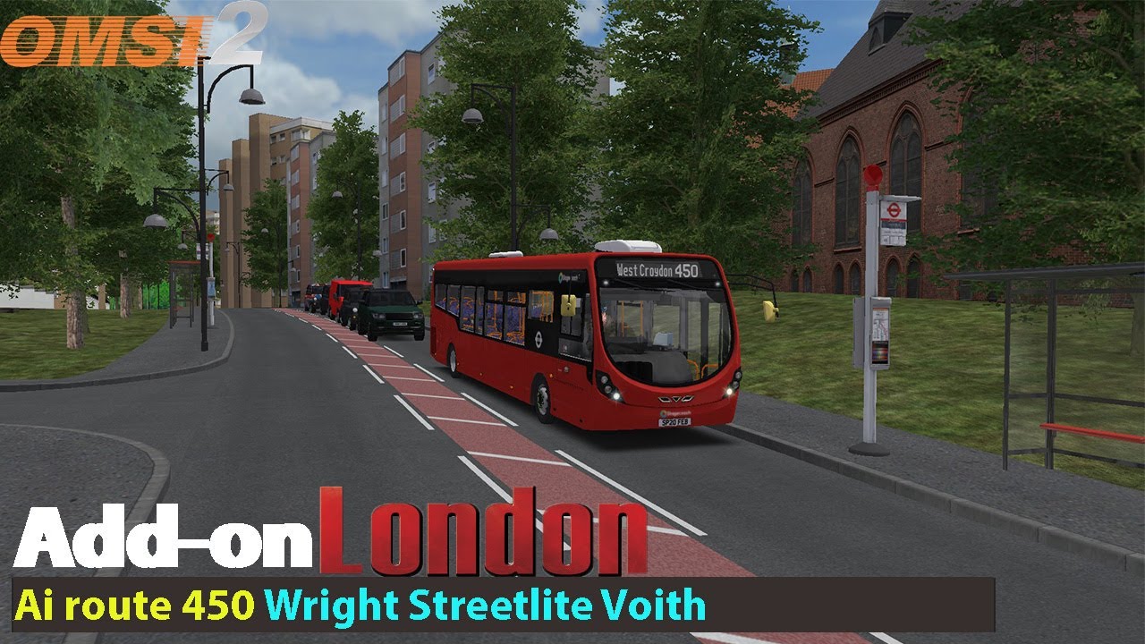 Omsi 2: Addon London Ai route 450 | Studio Polygon Wright Streetlite Daimler Voith 4 Speed