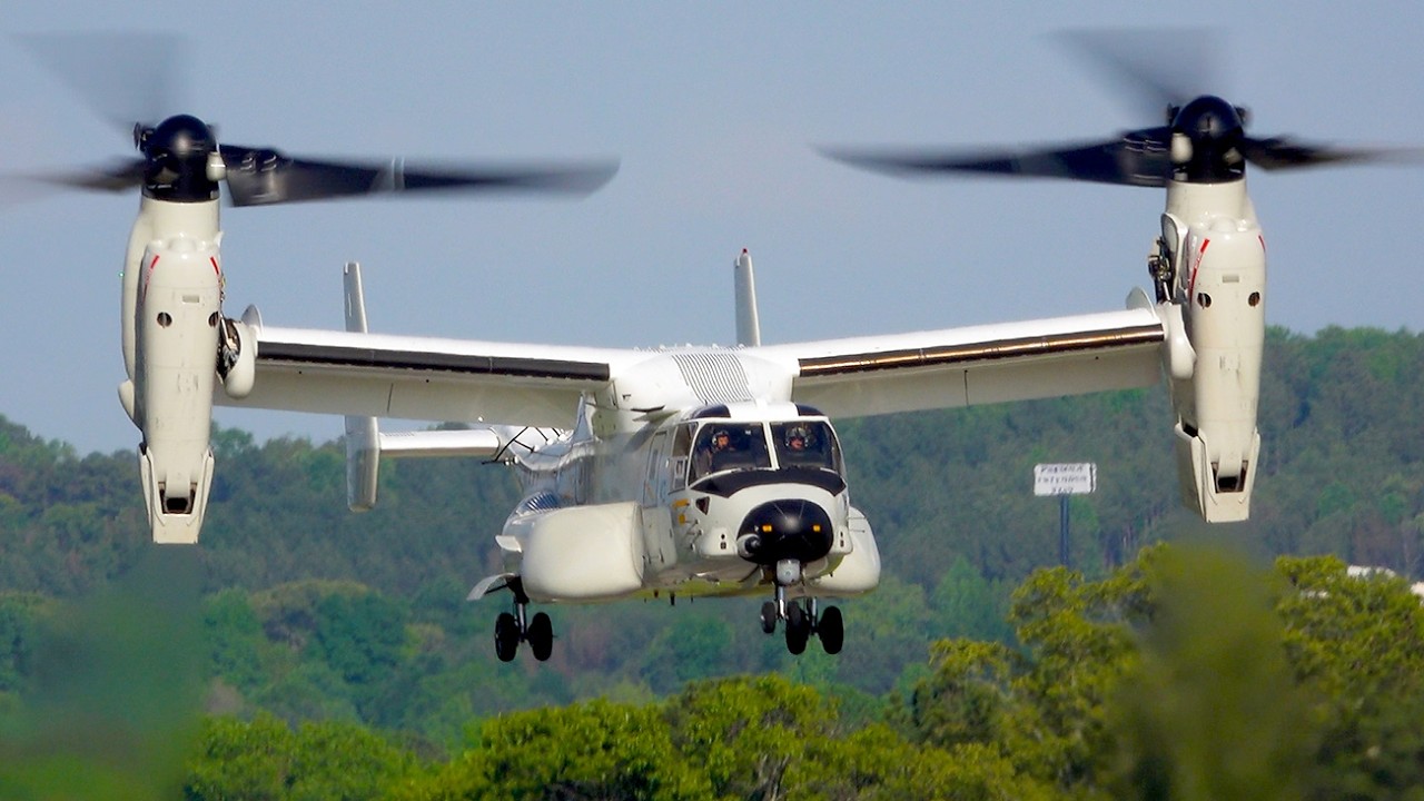 CMV-22 Osprey, Bell-407 Georgia State police and Navy T-6B Texan II COBB County Airport