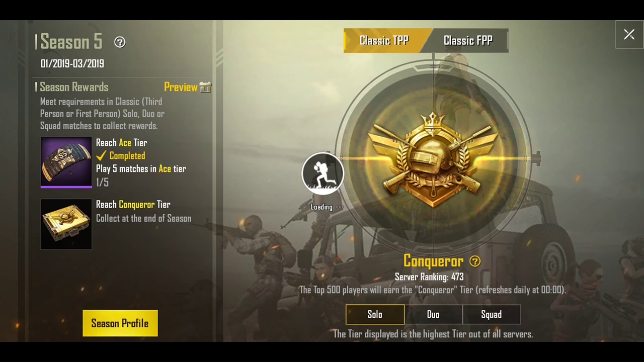 Reached Season 5 Conqueror 😍🔥 #pubgmobile