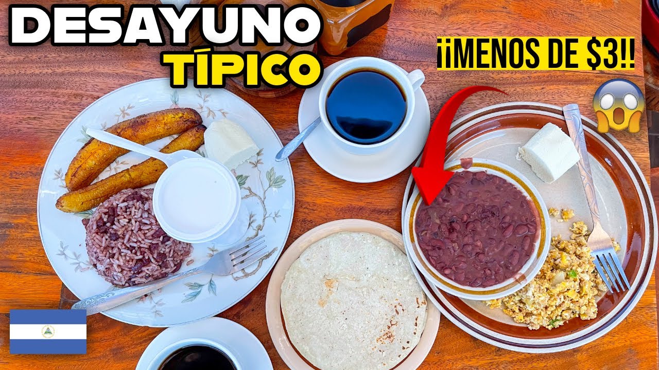 ¿Se puede DESAYUNAR en NICARAGUA con MENOS de $3?😱 🇳🇮