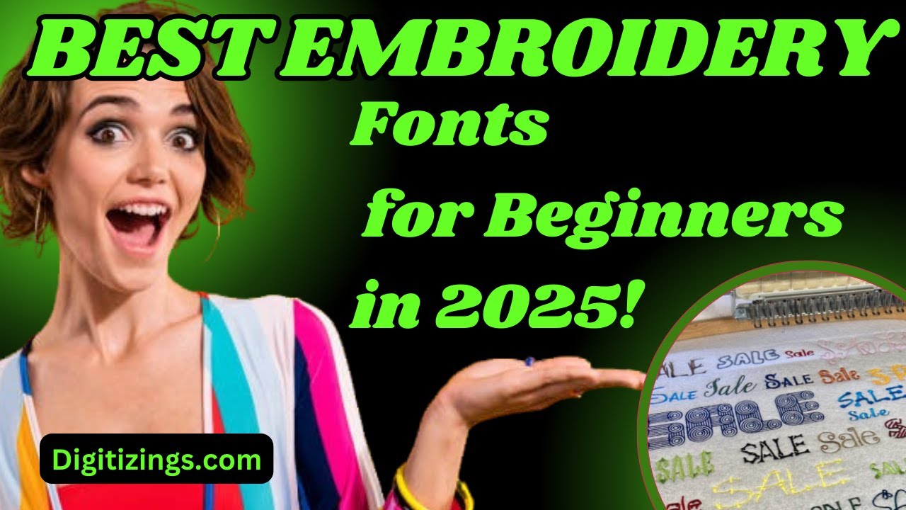Best Embroidery Fonts for Beginners in 2025! 