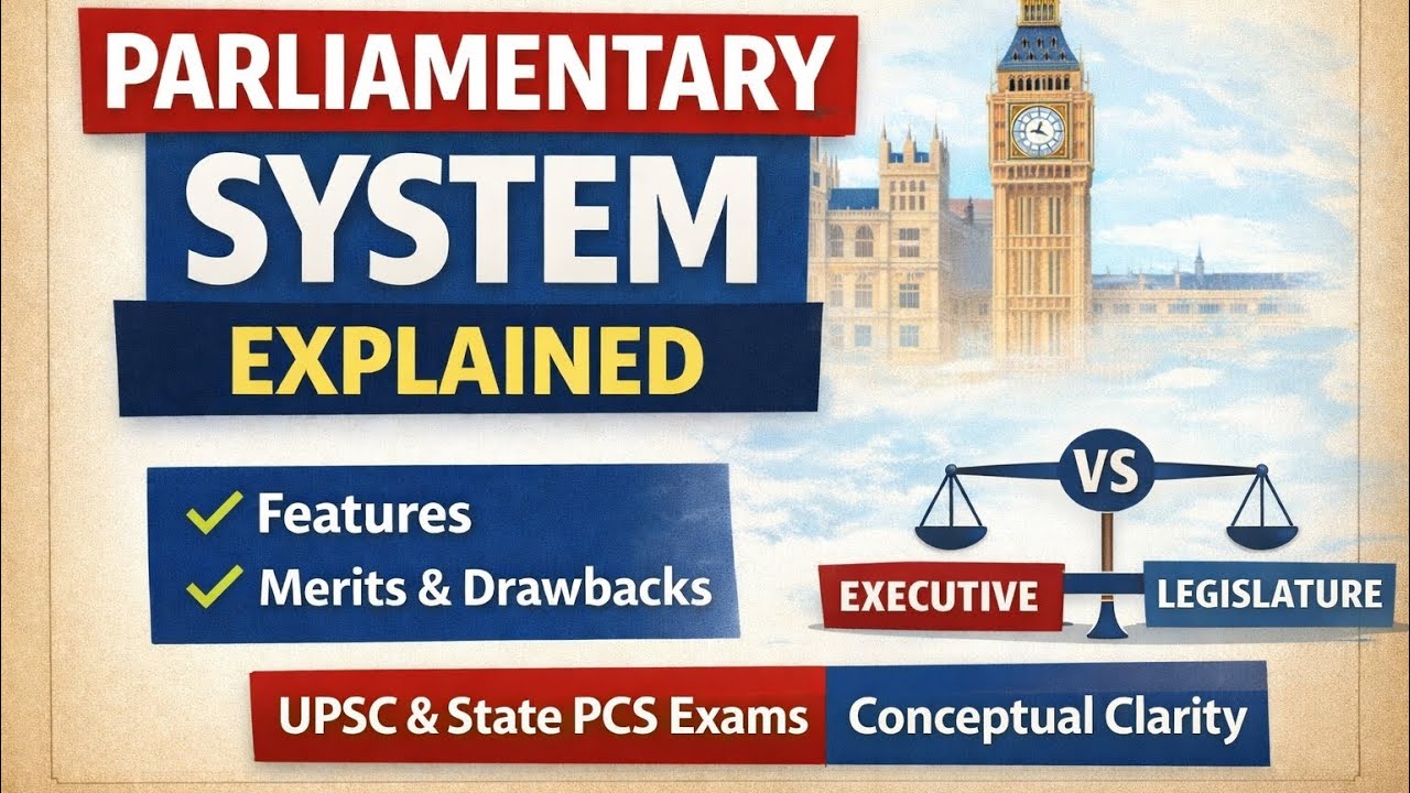 Parliamentary system of government #upsc #mlaxmikanthconstitution 