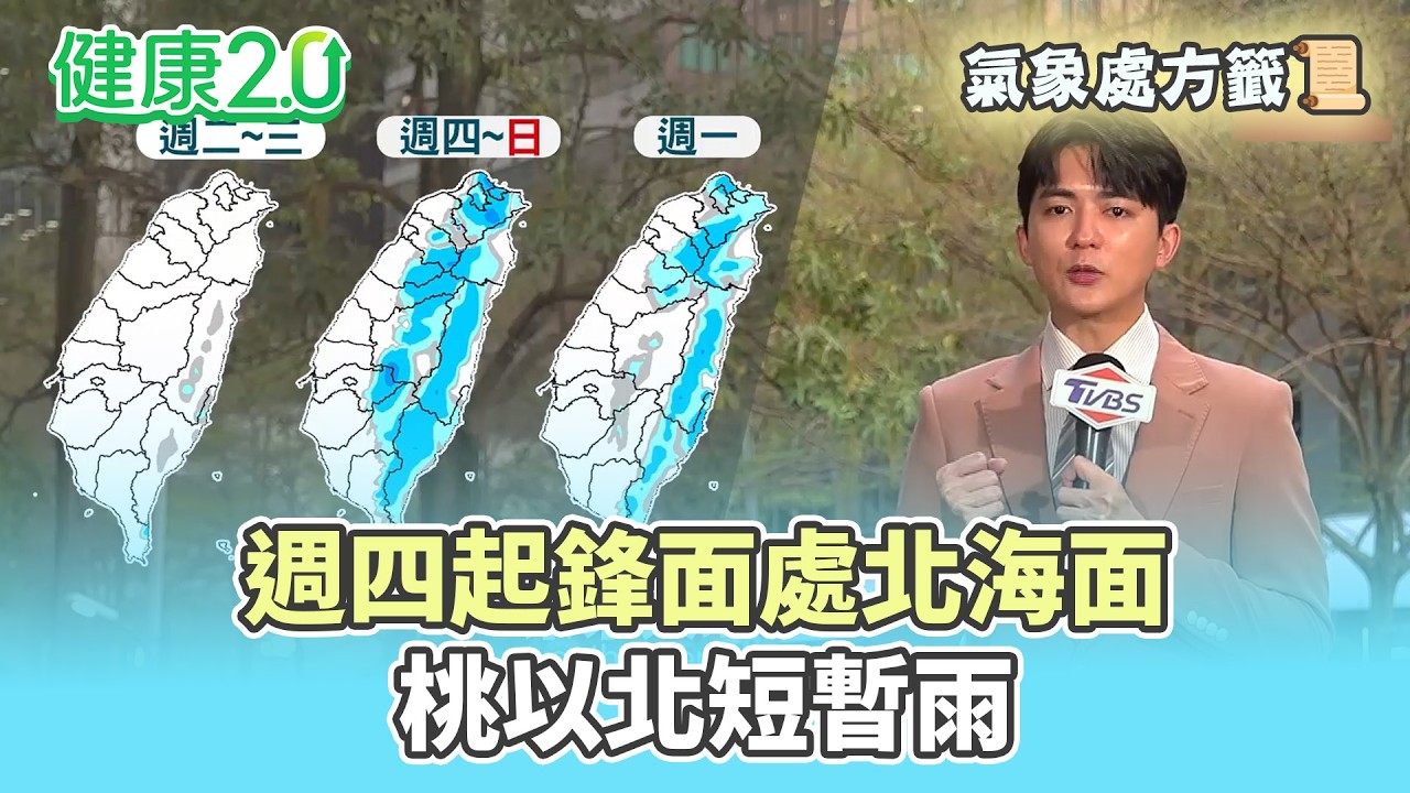 【每日氣象處方籤】週四起鋒面處北海面 桃以北短暫雨｜20260317 TVBS氣象站 #吳軒彤 氣象主播