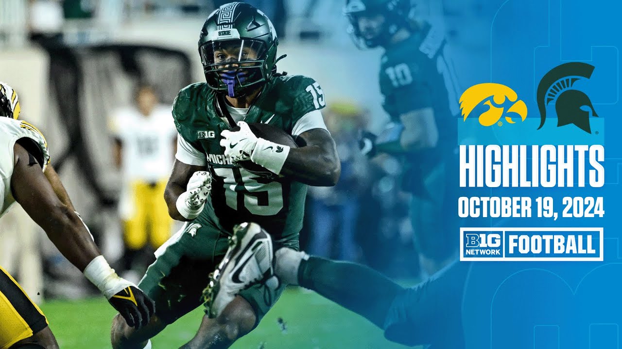 Iowa at Michigan State | Highlights | Big Ten Football | 10/19/2024