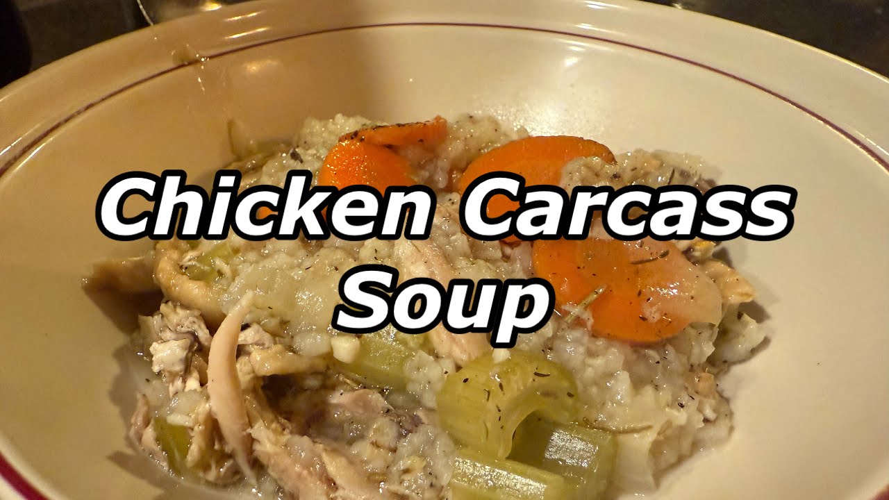 Crockpot Chicken (Turkey) Carcass Soup - Twisted Mikes
