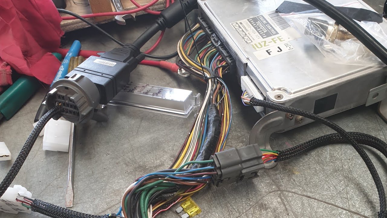 ls400 refab - Fitting engine harness