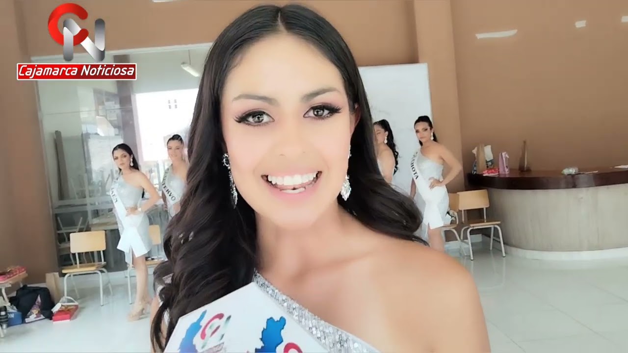 13 candidatas a Señorita Miss Integración Cajamarca 2024.
