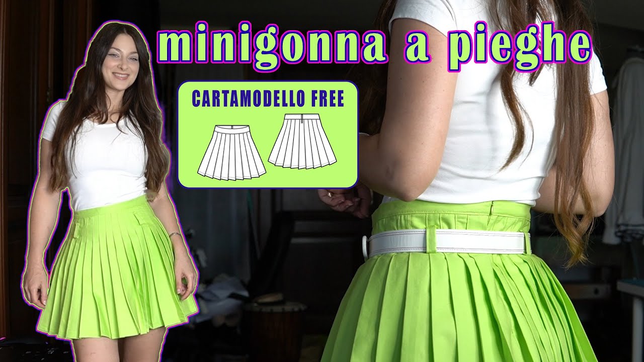 GONNA A PIEGHE TUTORIAL (con cartamodello gratuito) ✂️ DevaNatura