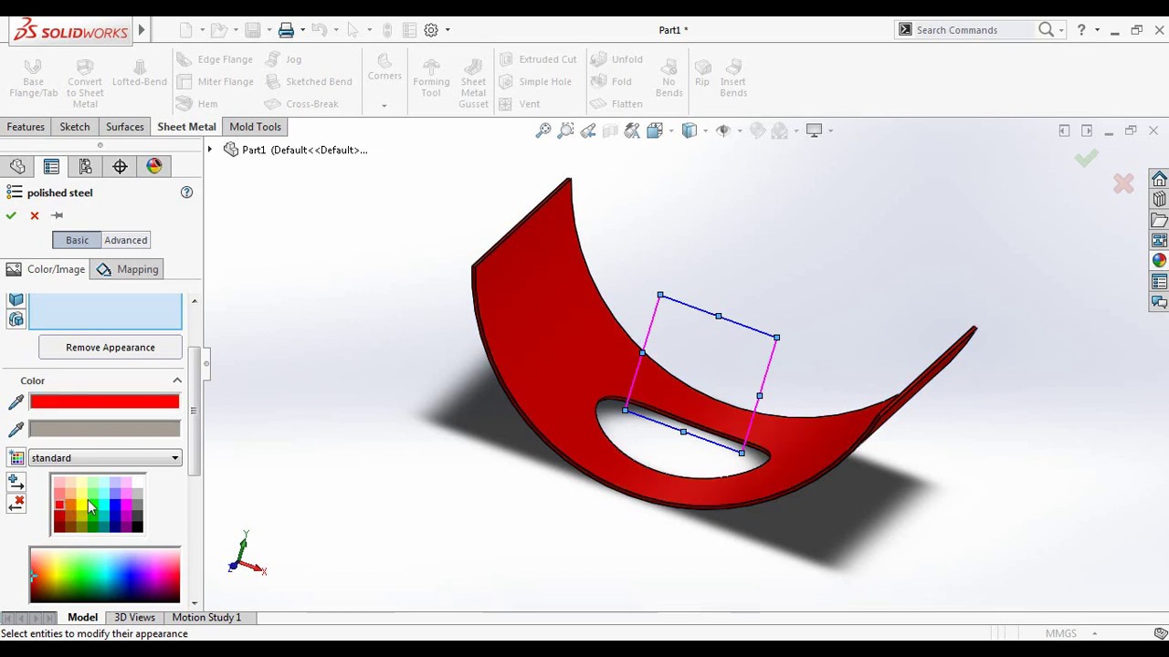 SolidWorks Tutorial - Sheet Metal Cylinder