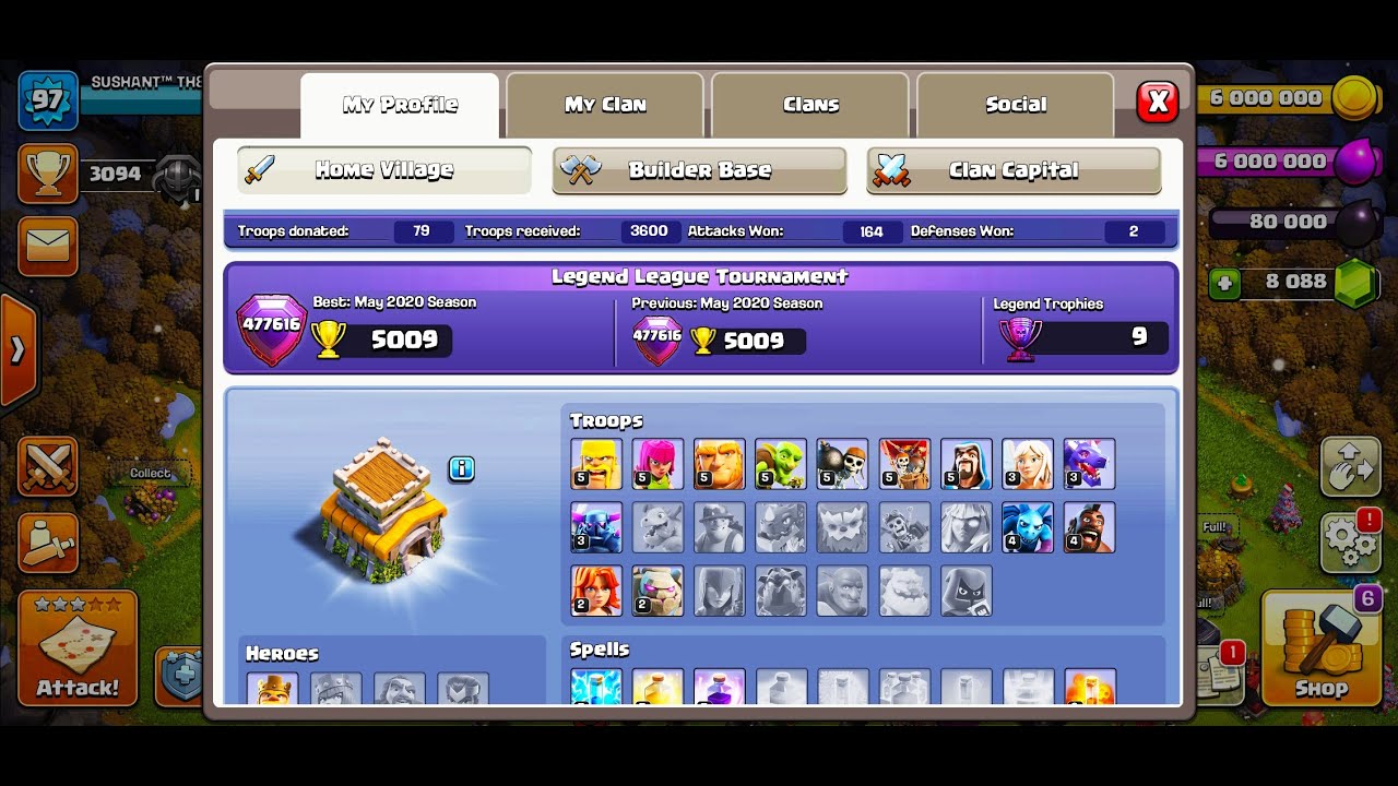 Base Visiting+TH8 Legend League Live Road To 500 Subscribers #marathi Hindi #clashofclans