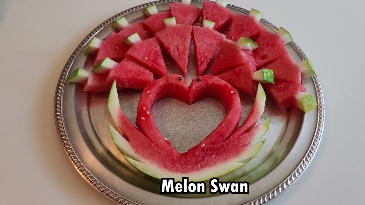 Easy Beginner Carving-Melon Swan