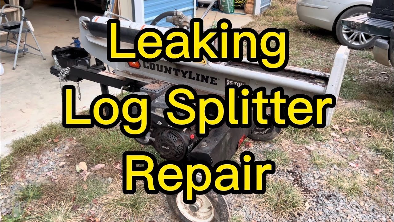 How to Fix Leaking Log Splitter - Log Splitter Front Seal Replacement - Leaking