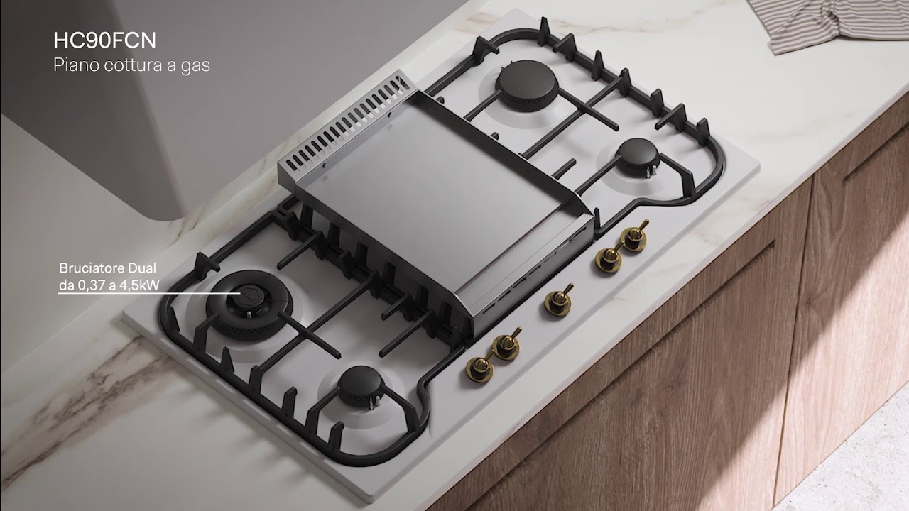 ILVE Nostalgie &ndash;&nbsp;Elettrodomestici da incasso Bianco e ottone