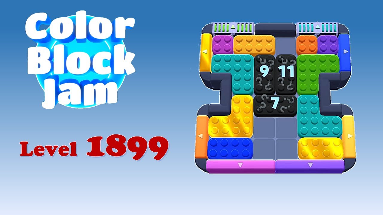 Color Block Jam Level 1899 Solution (No Boosters)
