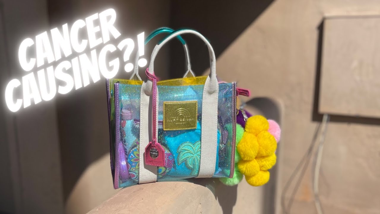 What’s in my bag? Kurt Geiger Vinyl Mini Kensington Rainbow Tote Bag