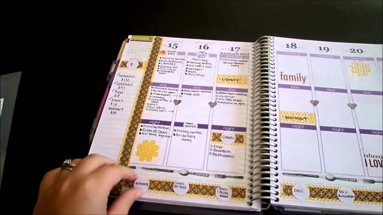 How I use my Erin Condren Life Planner {DIY dividers}