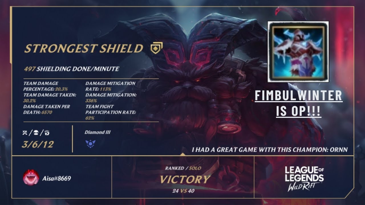 Wild Rift - Rank Baron Ornn Full Gameplay (No commentary)
